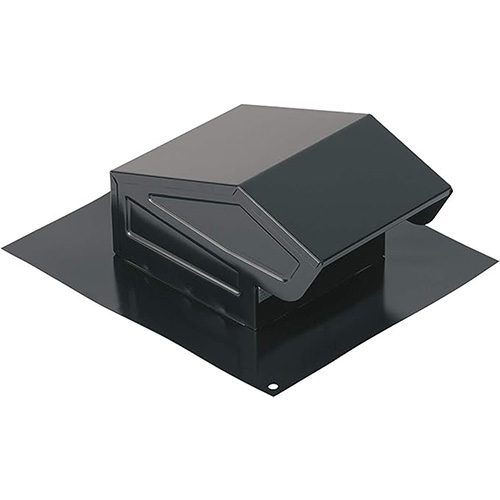 Broan NuTone 636 Steel Roof Vent Cap for 3 and 4 Round Duct, For Bathroom Ventilation Fans, Black